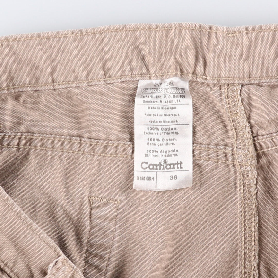 Carhartt Duck Painter Shorts, Shorts, Men's, W37 equivalent cotton Beige type Vintage Second Hand