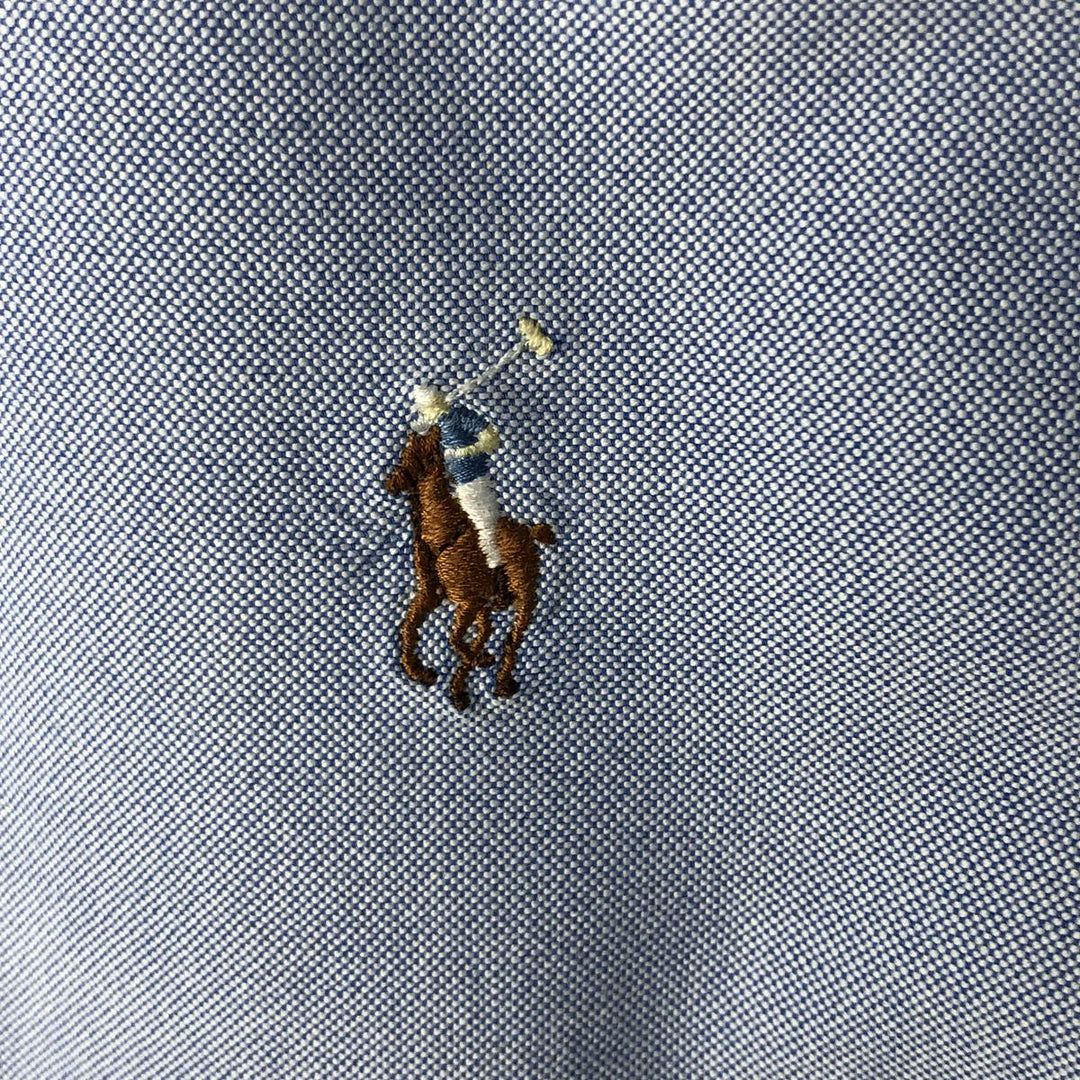 Ralph Lauren YARMOUTH long sleeve button down shirt, men's XL size cotton blue type Vintage Second Hand