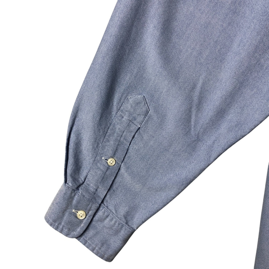 Ralph Lauren YARMOUTH long sleeve button down shirt, men's XL size cotton blue type Vintage Second Hand