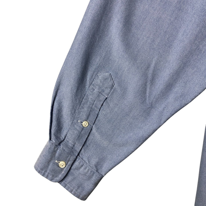 Ralph Lauren YARMOUTH long sleeve button down shirt, men's XL size cotton blue type Vintage Second Hand