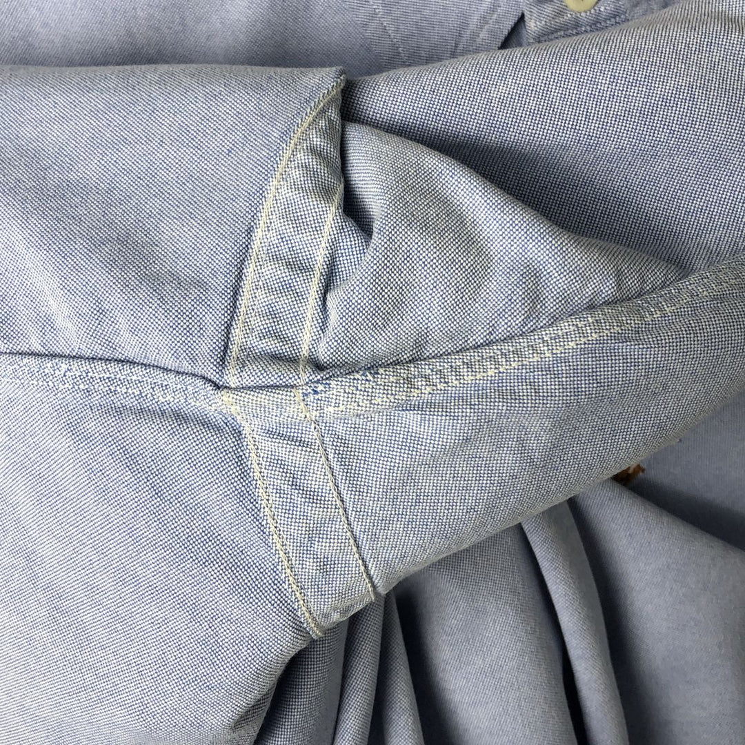 Ralph Lauren YARMOUTH long sleeve button down shirt, men's XL size cotton blue type Vintage Second Hand