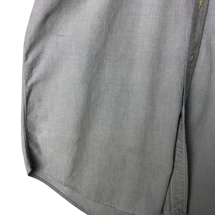 Ralph Lauren YARMOUTH long sleeve button down shirt, men's size M cotton blue type Vintage Second Hand