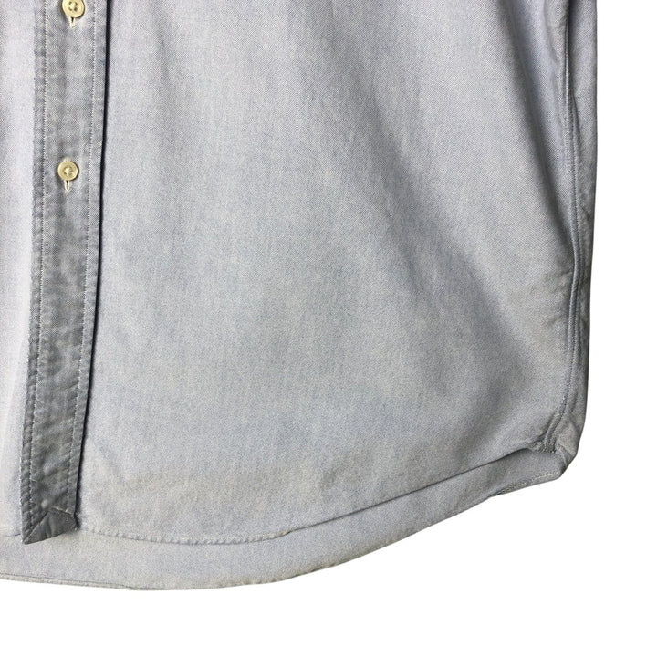Ralph Lauren YARMOUTH long sleeve button down shirt, men's size M cotton blue type Vintage Second Hand