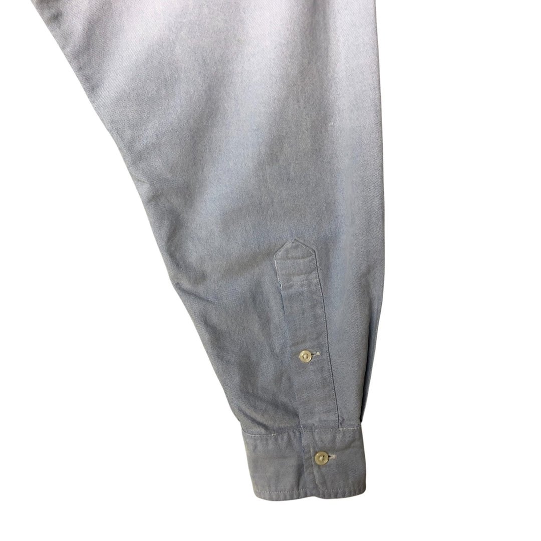 Ralph Lauren YARMOUTH long sleeve button down shirt, men's size M cotton blue type Vintage Second Hand