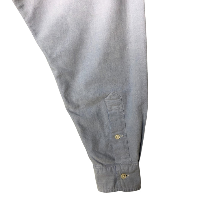 Ralph Lauren YARMOUTH long sleeve button down shirt, men's size M cotton blue type Vintage Second Hand