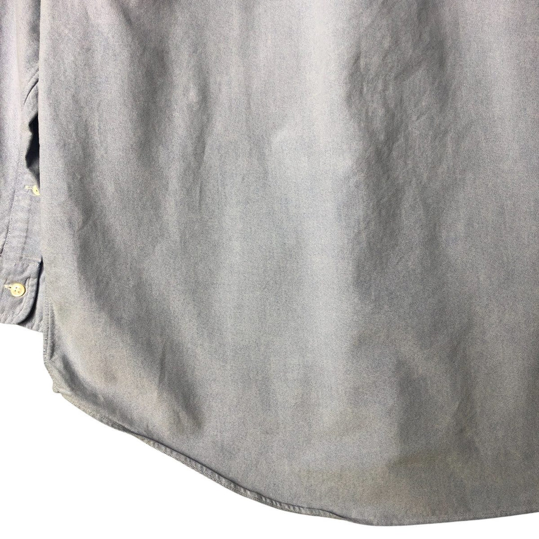 Ralph Lauren YARMOUTH long sleeve button down shirt, men's size M cotton blue type Vintage Second Hand