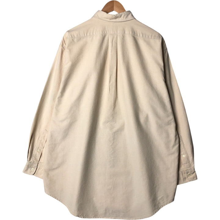 Ralph Lauren POLO by Ralph Lauren Long Sleeve Button Down Shirt Made in Canada Men's XL cotton ivory Vintage Second Hand