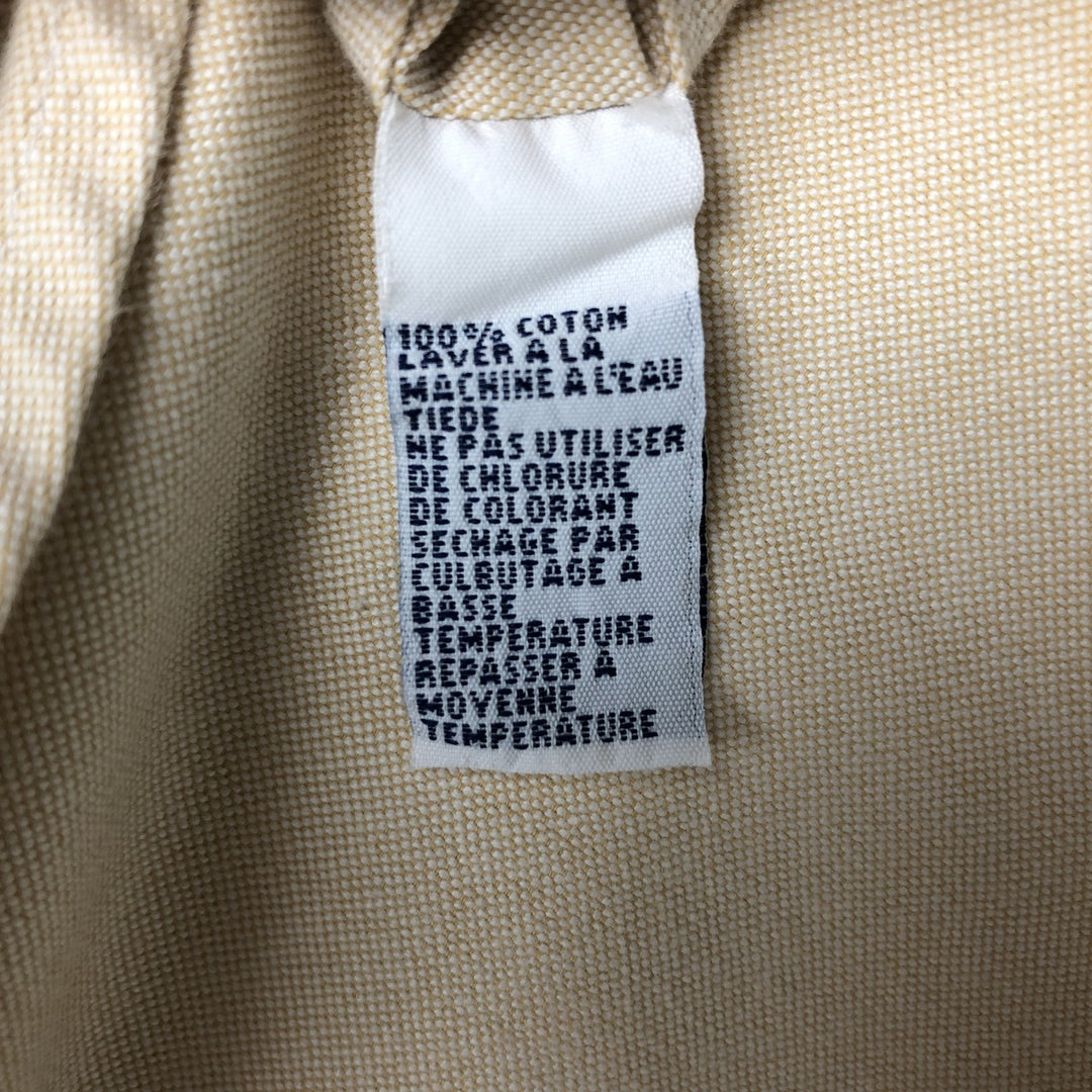 Ralph Lauren POLO by Ralph Lauren Long Sleeve Button Down Shirt Made in Canada Men's XL cotton ivory Vintage Second Hand