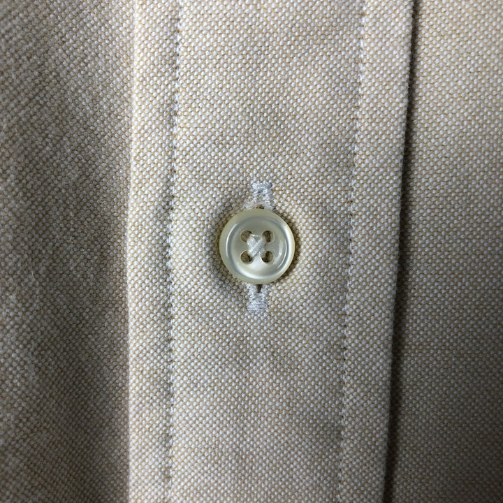 Ralph Lauren POLO by Ralph Lauren Long Sleeve Button Down Shirt Made in Canada Men's XL cotton ivory Vintage Second Hand