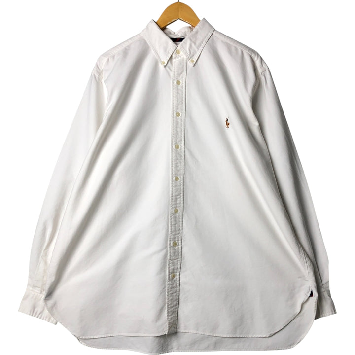 Ralph Lauren Classic Fit Long Sleeve Button Down Shirt Men's XL cotton white type Vintage Second Hand