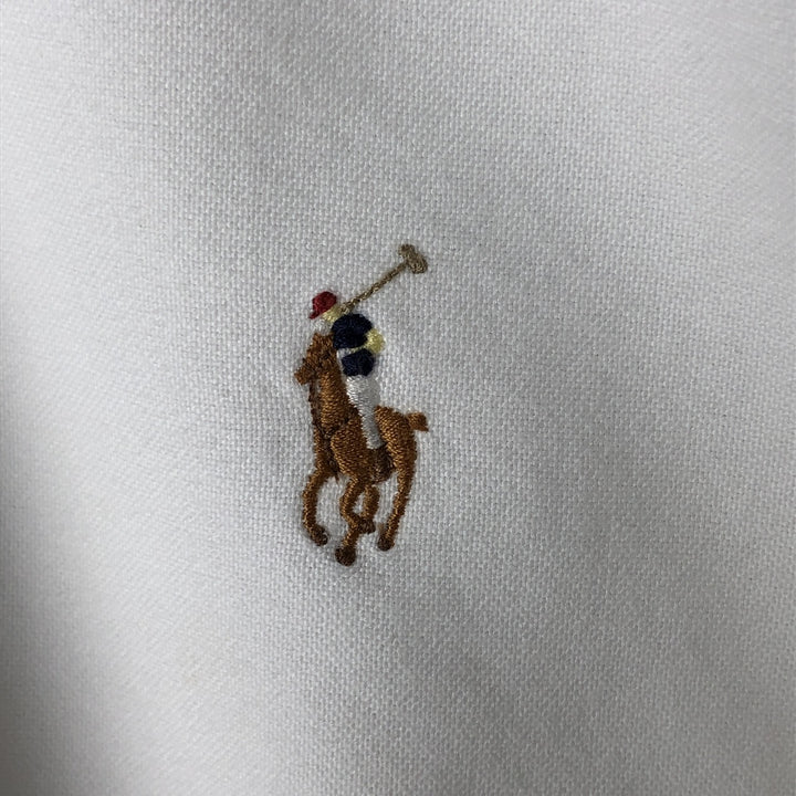 Ralph Lauren Classic Fit Long Sleeve Button Down Shirt Men's XL cotton white type Vintage Second Hand