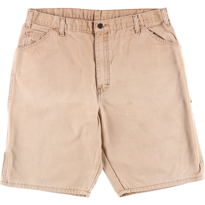 Dickies Relaxed Fit Duck Painter Shorts, Men's Size W37 cotton Beige type Vintage Second Hand