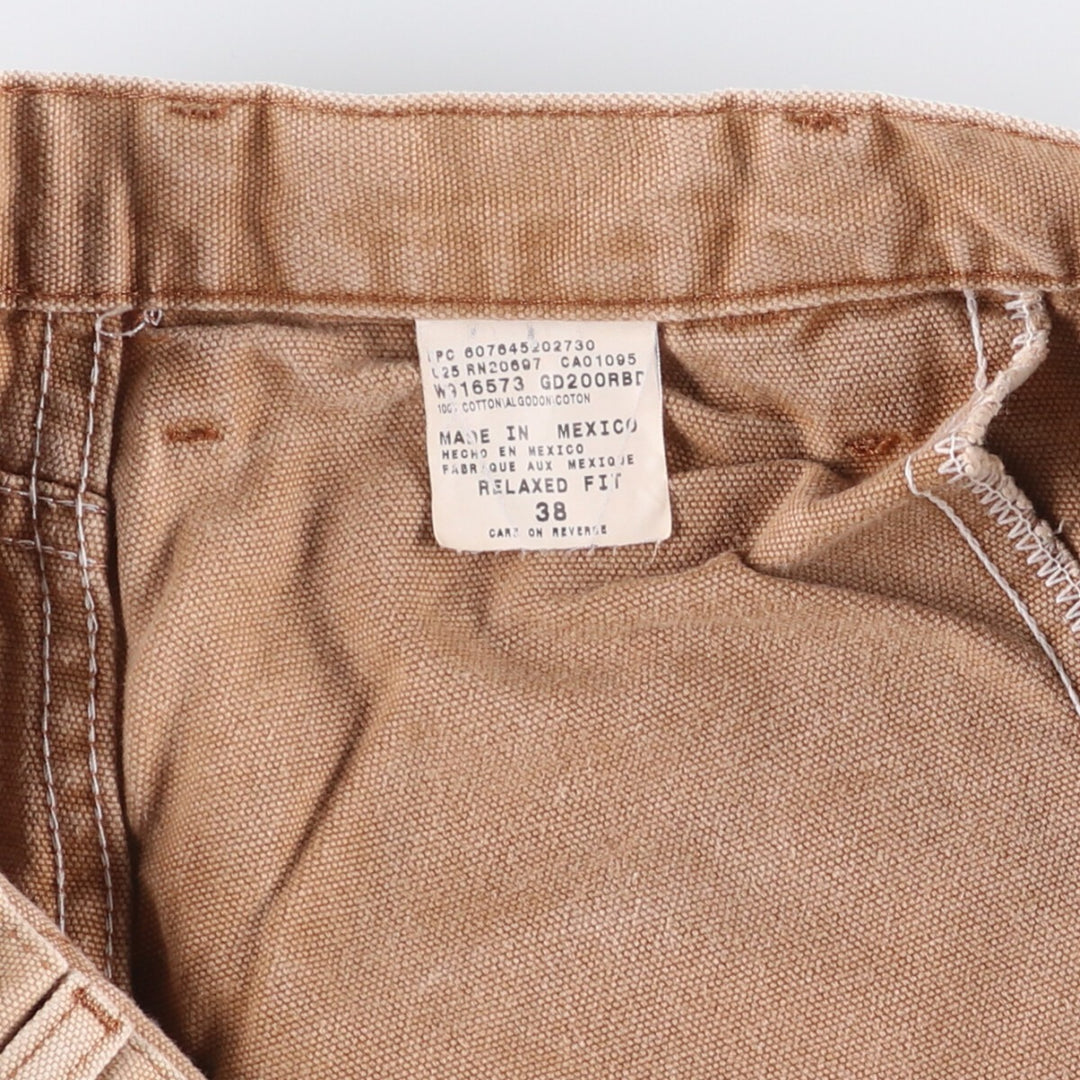 Dickies Relaxed Fit Duck Painter Shorts, Men's Size W37 cotton Beige type Vintage Second Hand