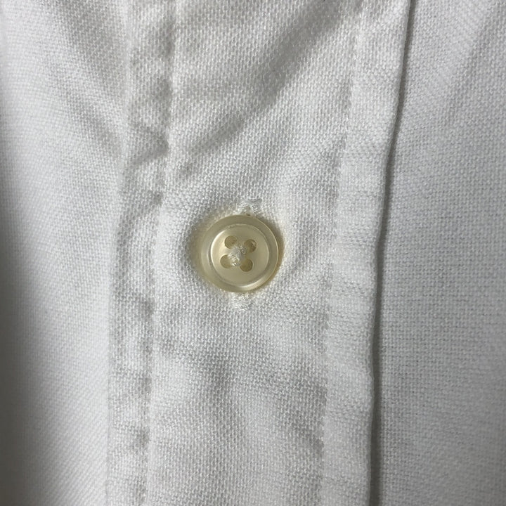 Ralph Lauren YARMOUTH long sleeve button down shirt, men's size L cotton white type Vintage Second Hand