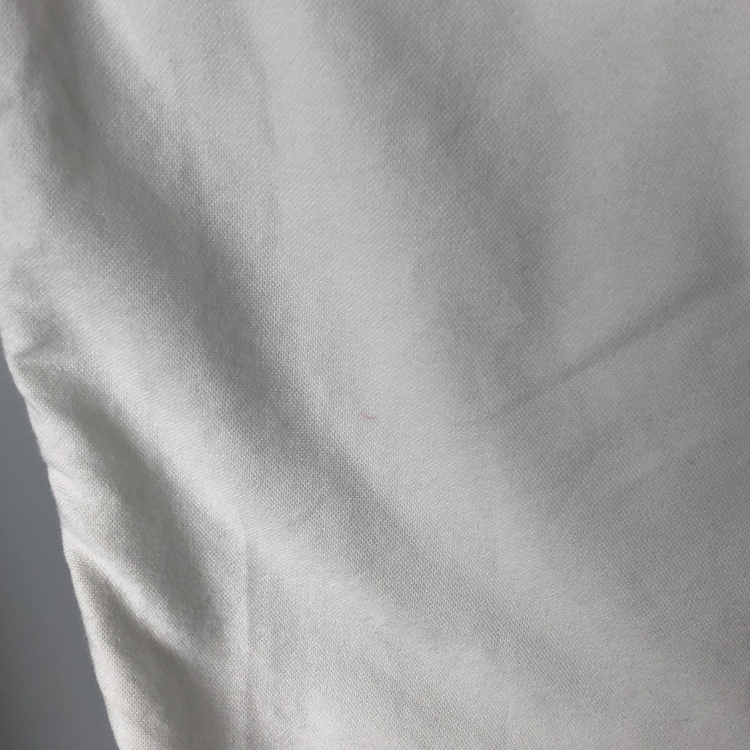 Ralph Lauren YARMOUTH long sleeve button down shirt, men's size L cotton white type Vintage Second Hand