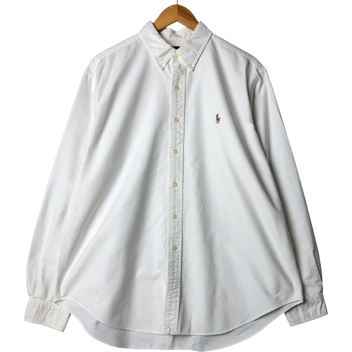 Ralph Lauren Classic Fit Long Sleeve Button Down Shirt Men's XL cotton white type Vintage Second Hand