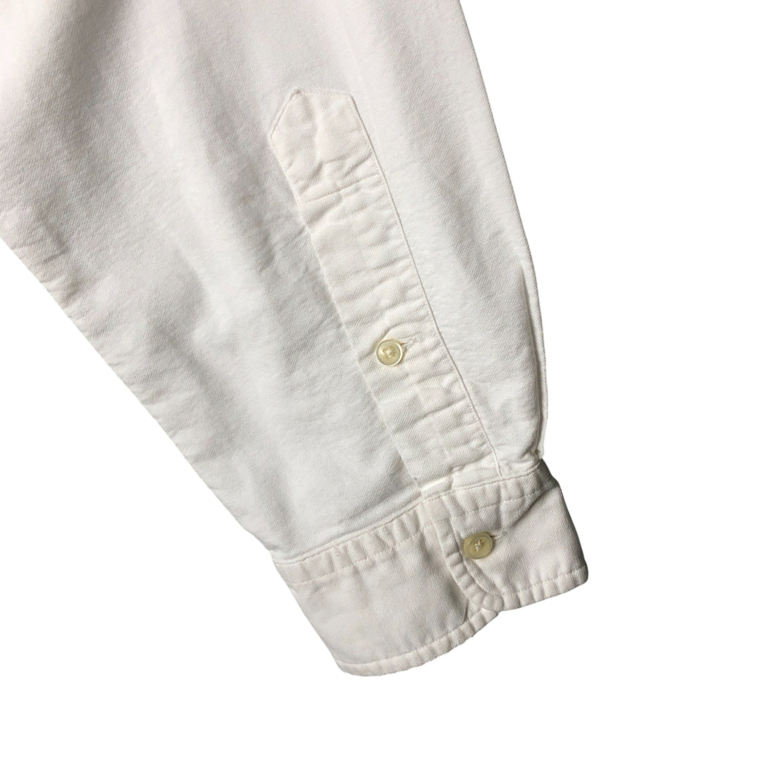 Ralph Lauren Classic Fit Long Sleeve Button Down Shirt Men's XL cotton white type Vintage Second Hand