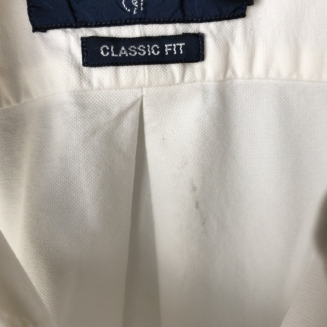 Ralph Lauren Classic Fit Long Sleeve Button Down Shirt Men's XL cotton white type Vintage Second Hand