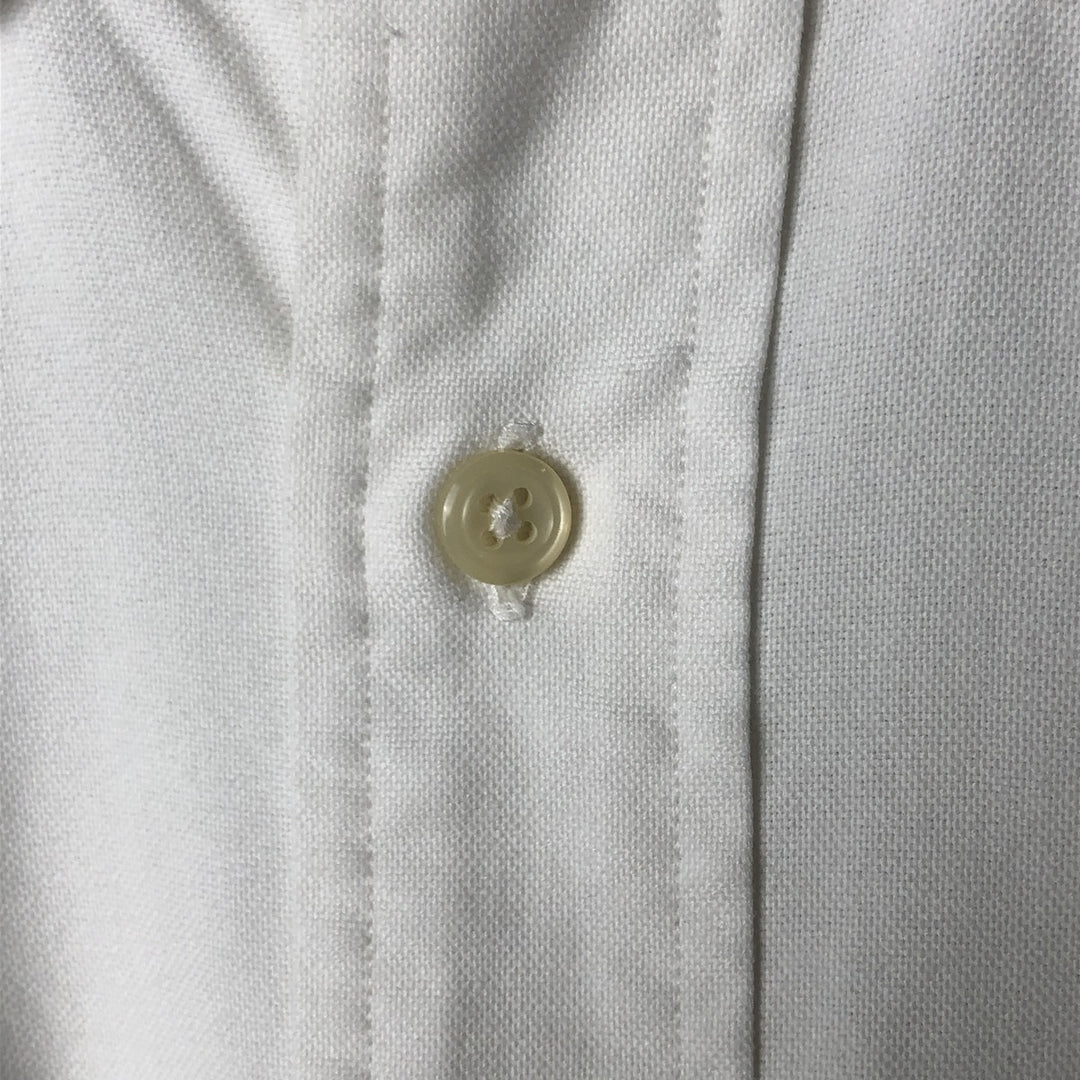 Ralph Lauren YARMOUTH long sleeve button down shirt, men's size M cotton white type Vintage Second Hand