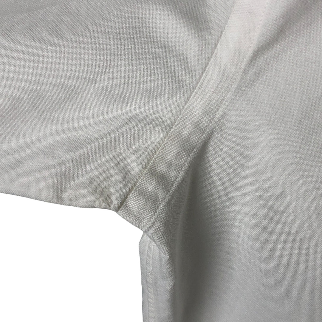 Ralph Lauren YARMOUTH long sleeve button down shirt, men's size M cotton white type Vintage Second Hand