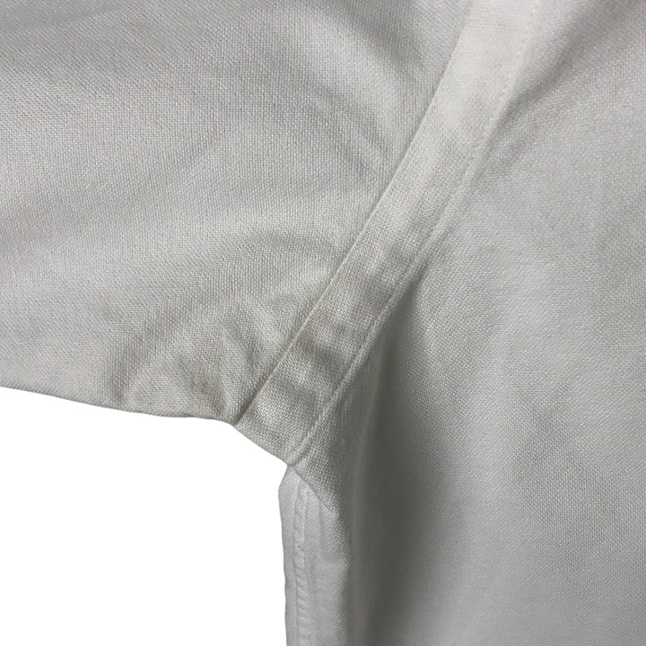 Ralph Lauren YARMOUTH long sleeve button down shirt, men's size M cotton white type Vintage Second Hand