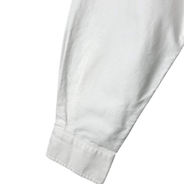 Ralph Lauren YARMOUTH long sleeve button down shirt, men's size M cotton white type Vintage Second Hand