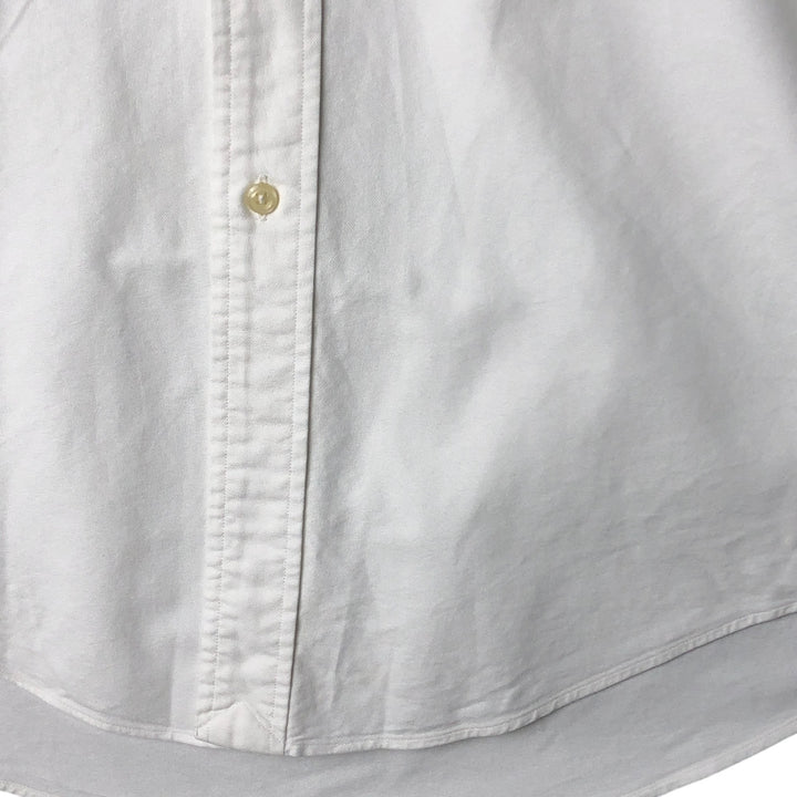 Ralph Lauren YARMOUTH long sleeve button down shirt, men's size M cotton white type Vintage Second Hand