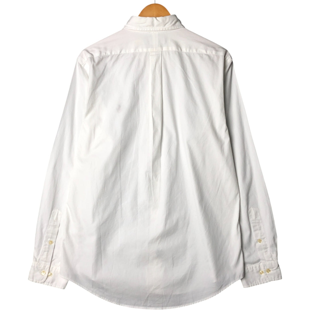 Ralph Lauren CUSTOM FIT long sleeve button down shirt, men's size L cotton white type Vintage Second Hand