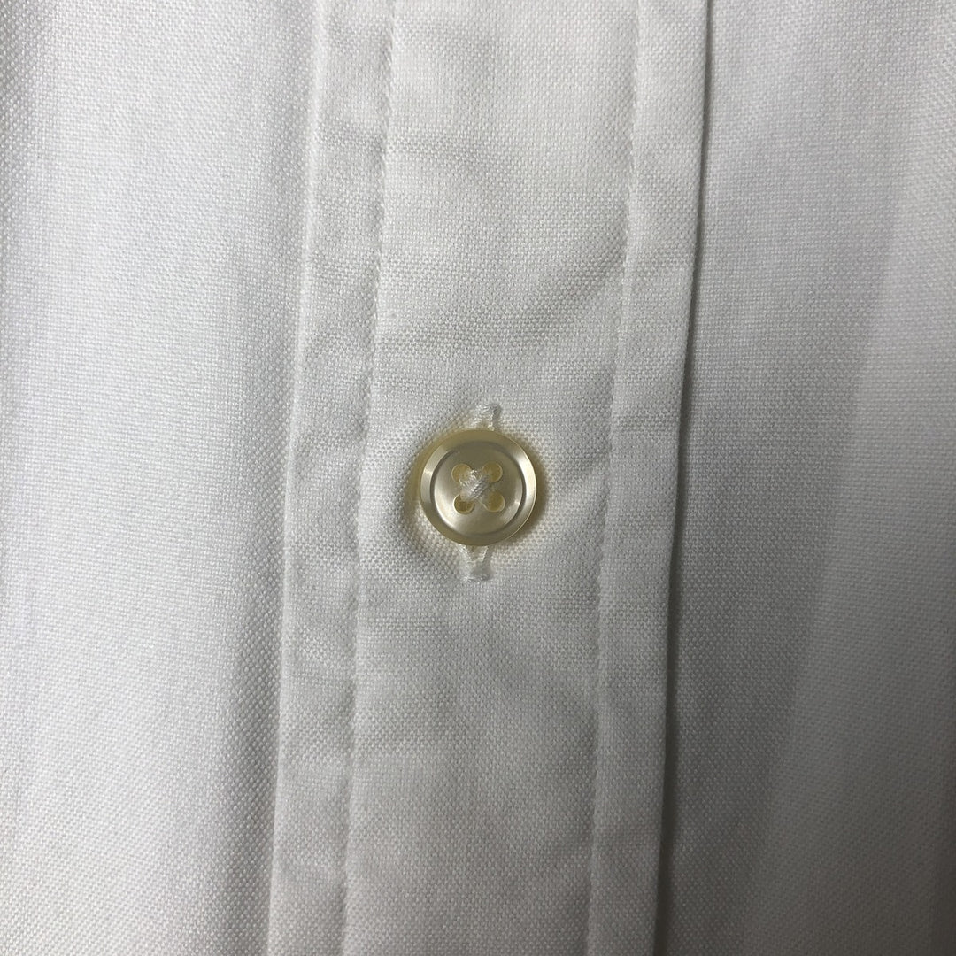 Ralph Lauren CUSTOM FIT long sleeve button down shirt, men's size L cotton white type Vintage Second Hand