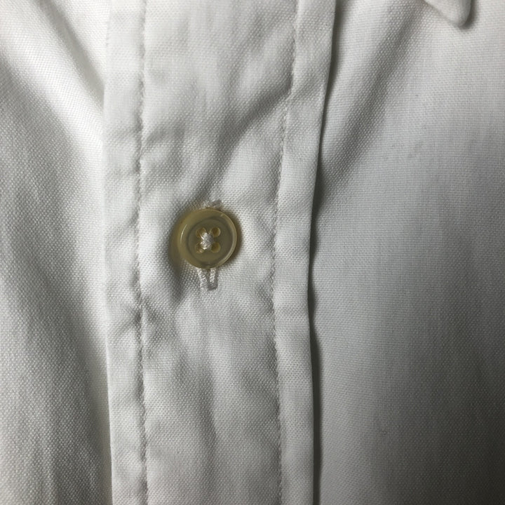 Ralph Lauren YARMOUTH long sleeve button down shirt, men's size L cotton white type Vintage Second Hand