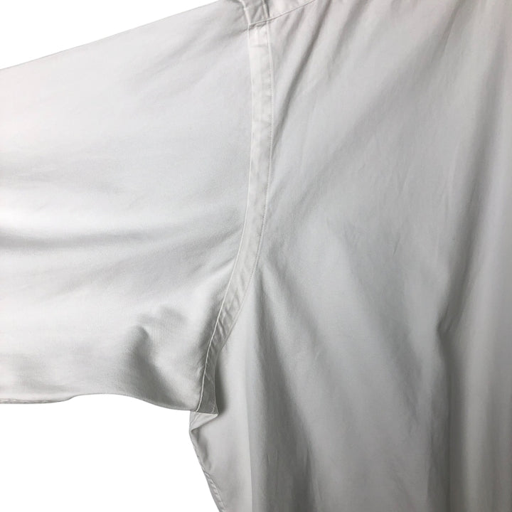 Ralph Lauren YARMOUTH long sleeve button down shirt, men's size L cotton white type Vintage Second Hand