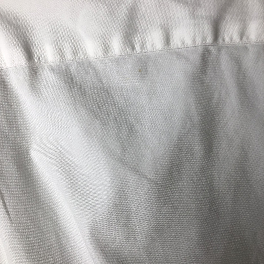Ralph Lauren YARMOUTH long sleeve button down shirt, men's size L cotton white type Vintage Second Hand