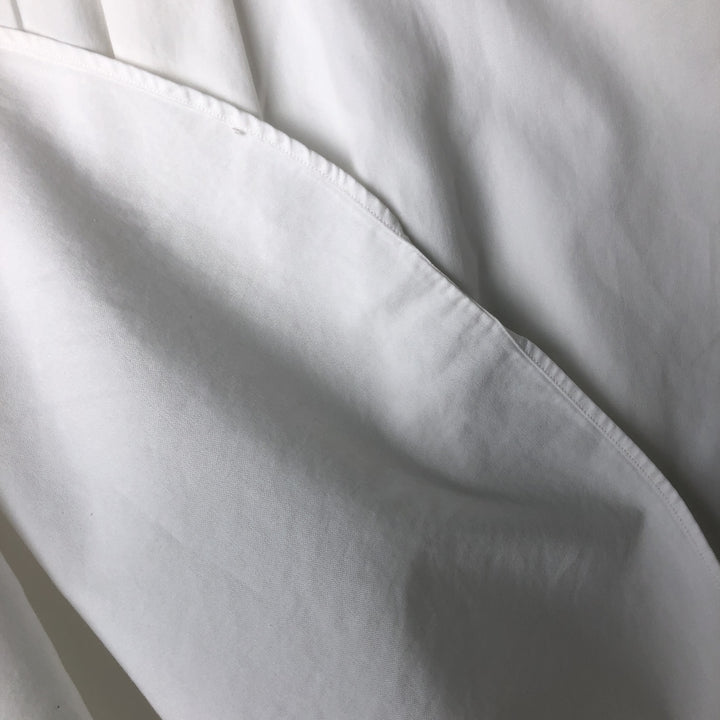 Ralph Lauren YARMOUTH long sleeve button down shirt, men's size L cotton white type Vintage Second Hand