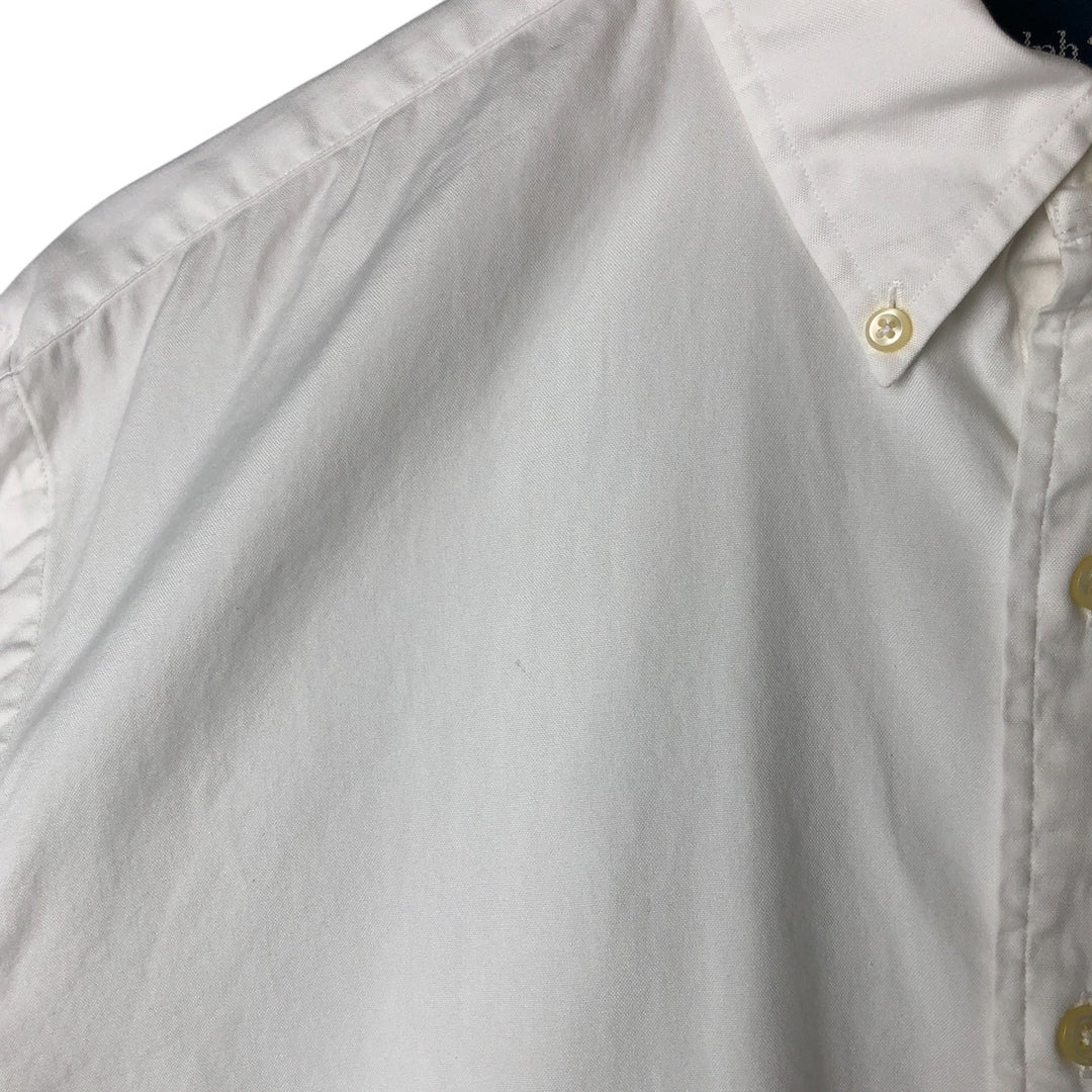 Ralph Lauren YARMOUTH long sleeve button down shirt, men's size L cotton white type Vintage Second Hand