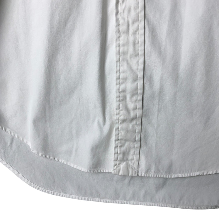 Ralph Lauren YARMOUTH long sleeve button down shirt, men's size L cotton white type Vintage Second Hand