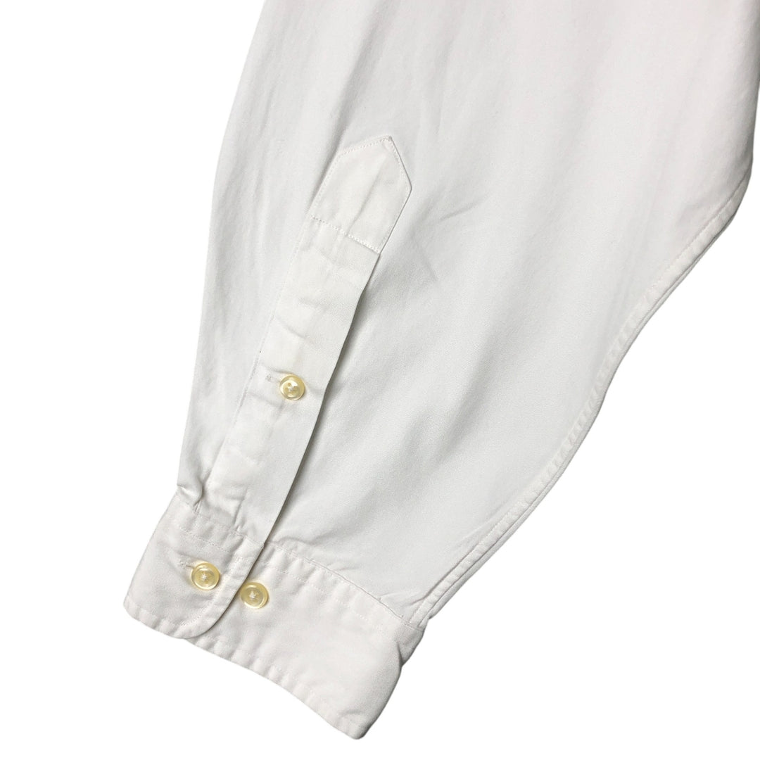 Ralph Lauren YARMOUTH long sleeve button down shirt, men's size L cotton white type Vintage Second Hand