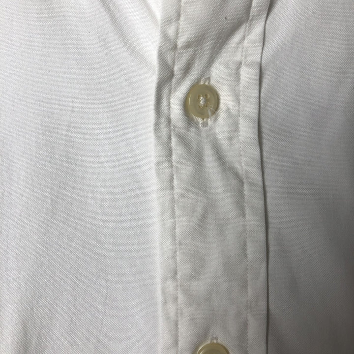 Ralph Lauren YARMOUTH long sleeve button down shirt, men's size L cotton white type Vintage Second Hand