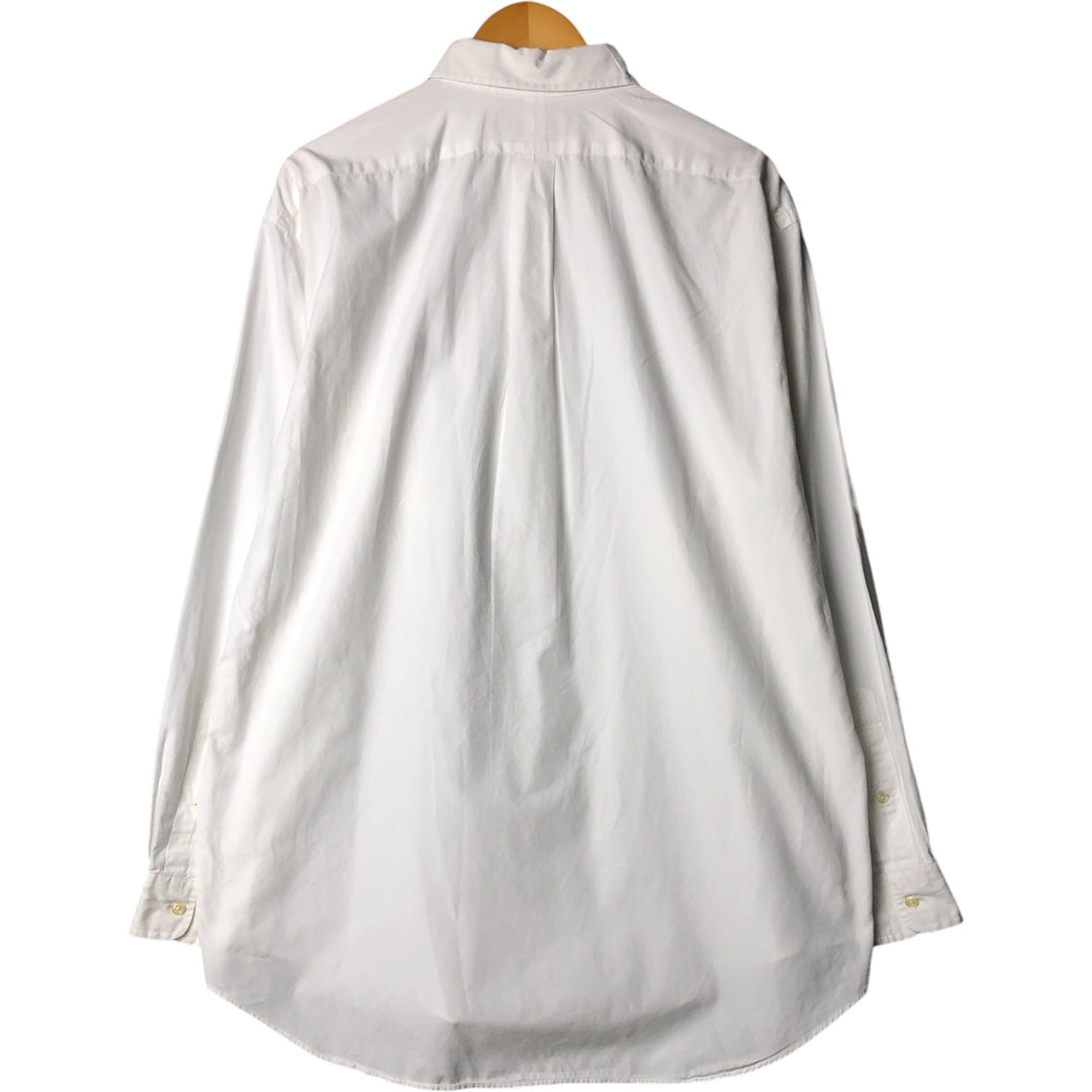 Ralph Lauren BLAKE long sleeve button down shirt, men's size L cotton white type Vintage Second Hand