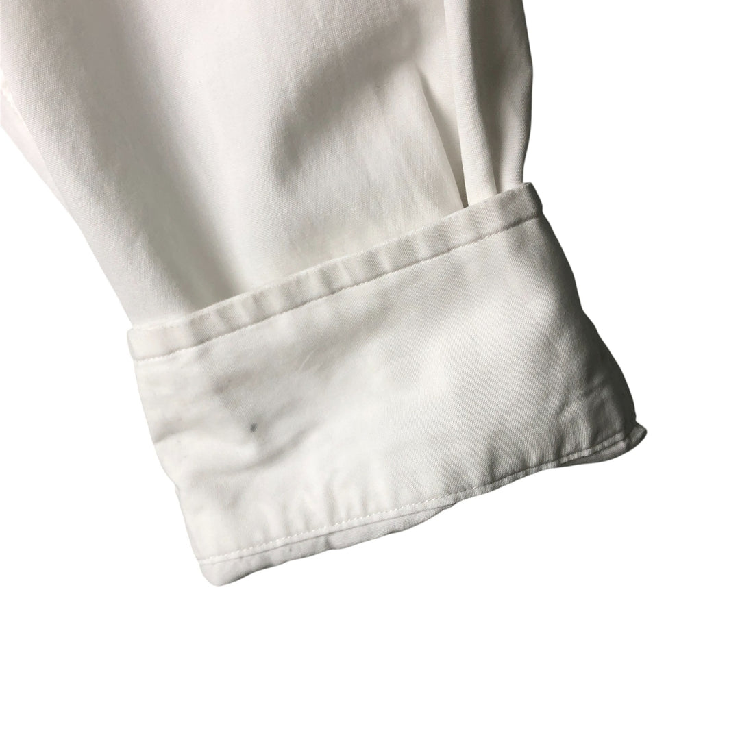Ralph Lauren BLAKE long sleeve button down shirt, men's size L cotton white type Vintage Second Hand