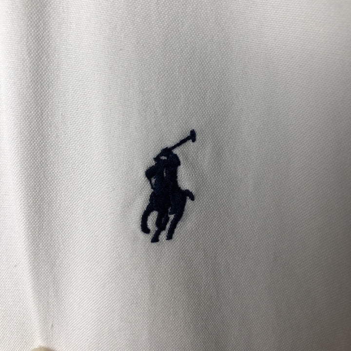 Ralph Lauren YARMOUTH long sleeve button down shirt, men's size L cotton white type Vintage Second Hand