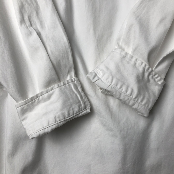 Ralph Lauren YARMOUTH long sleeve button down shirt, men's size L cotton white type Vintage Second Hand