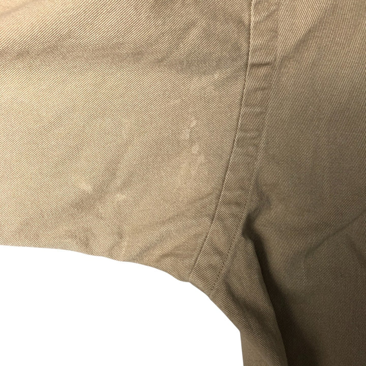Ralph Lauren BLAKE long sleeve button down shirt, men's size M cotton beige type brown Vintage Second Hand