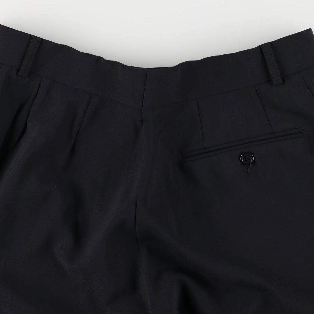 CIRO CITTERIO One-Tuck Slacks, Men's Size W32 unclear navy blue type Vintage Second Hand