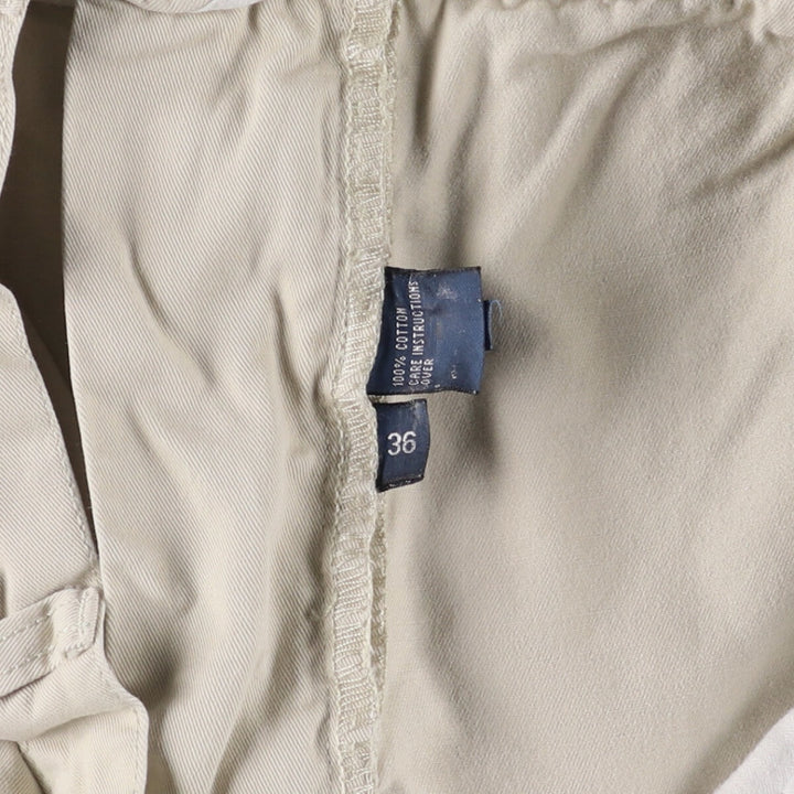 Ralph Lauren POLO by Ralph Lauren TYLER SHORT Two-pleat chino shorts, short pants, men's size W36 cotton Beige type Vintage Second Hand