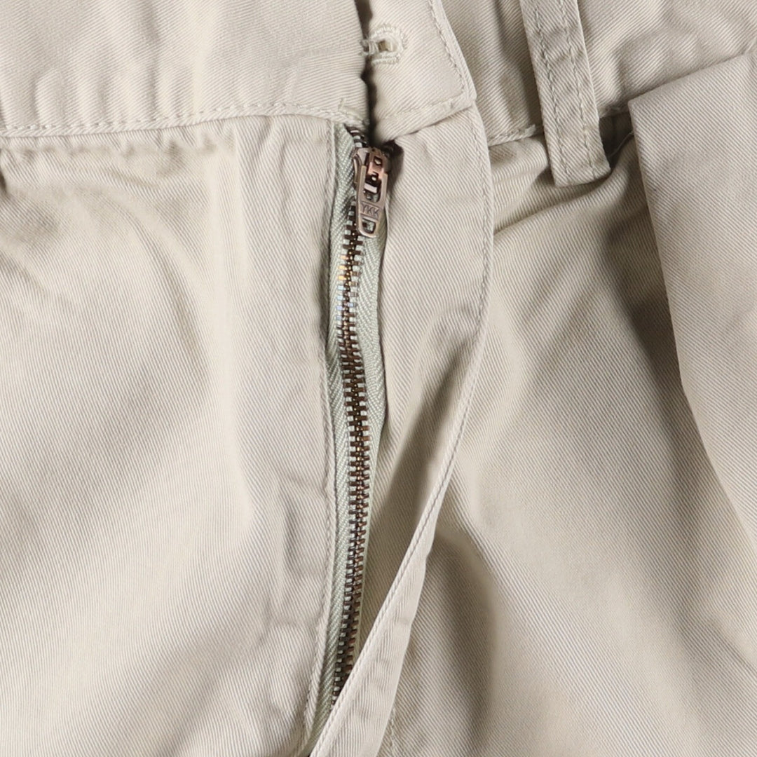 Ralph Lauren POLO by Ralph Lauren TYLER SHORT Two-pleat chino shorts, short pants, men's size W36 cotton Beige type Vintage Second Hand