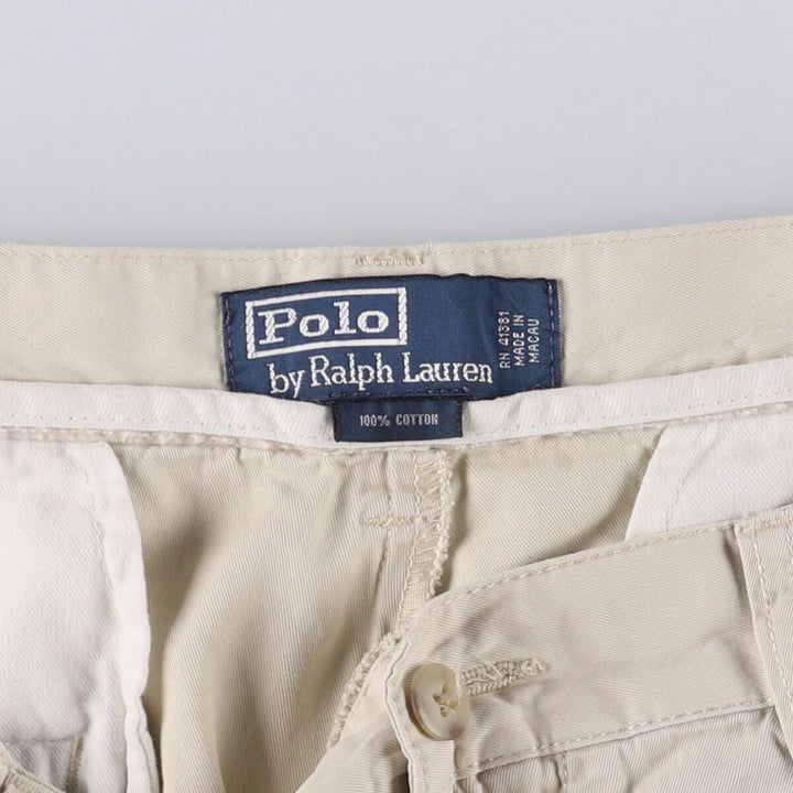 Ralph Lauren POLO by Ralph Lauren Chino Shorts Shorts Men's W36 cotton Beige type Vintage Second Hand