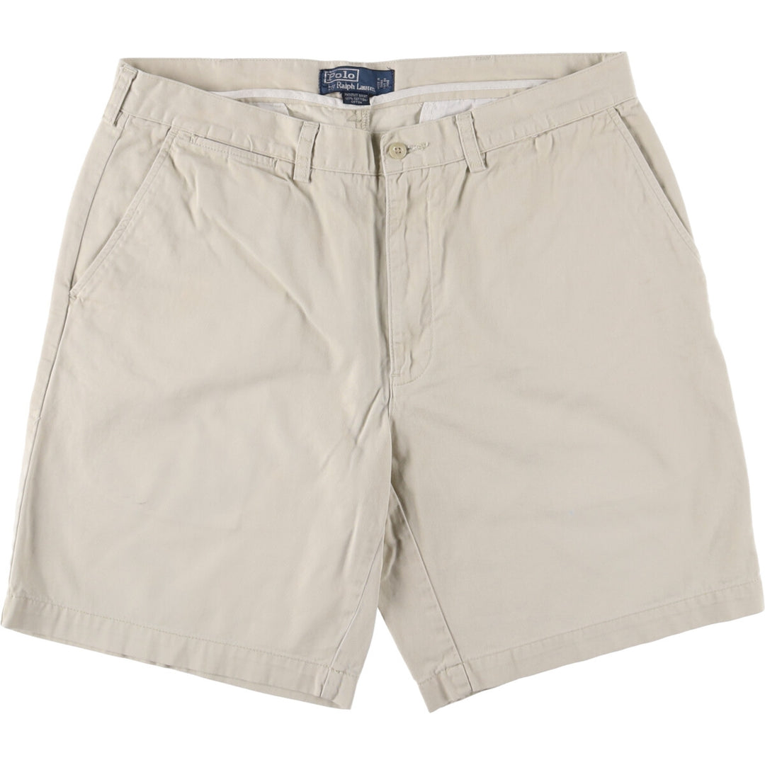 Ralph Lauren POLO by Ralph Lauren PROSPECT SHORT chino shorts, men's size W37 cotton Beige type Vintage Second Hand