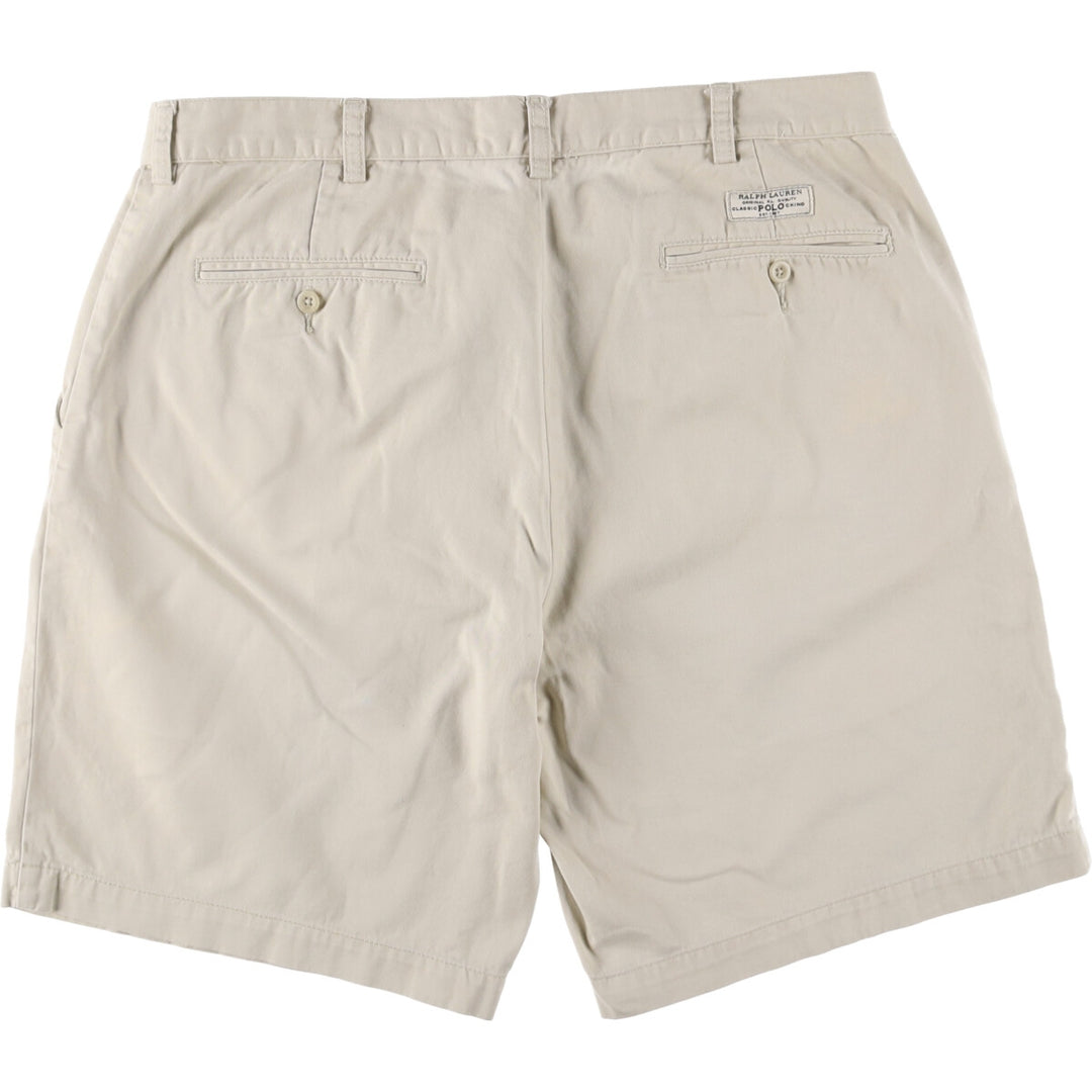 Ralph Lauren POLO by Ralph Lauren PROSPECT SHORT chino shorts, men's size W37 cotton Beige type Vintage Second Hand