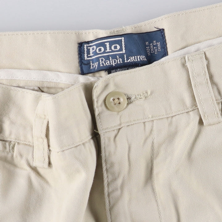Ralph Lauren POLO by Ralph Lauren PROSPECT SHORT chino shorts, men's size W37 cotton Beige type Vintage Second Hand