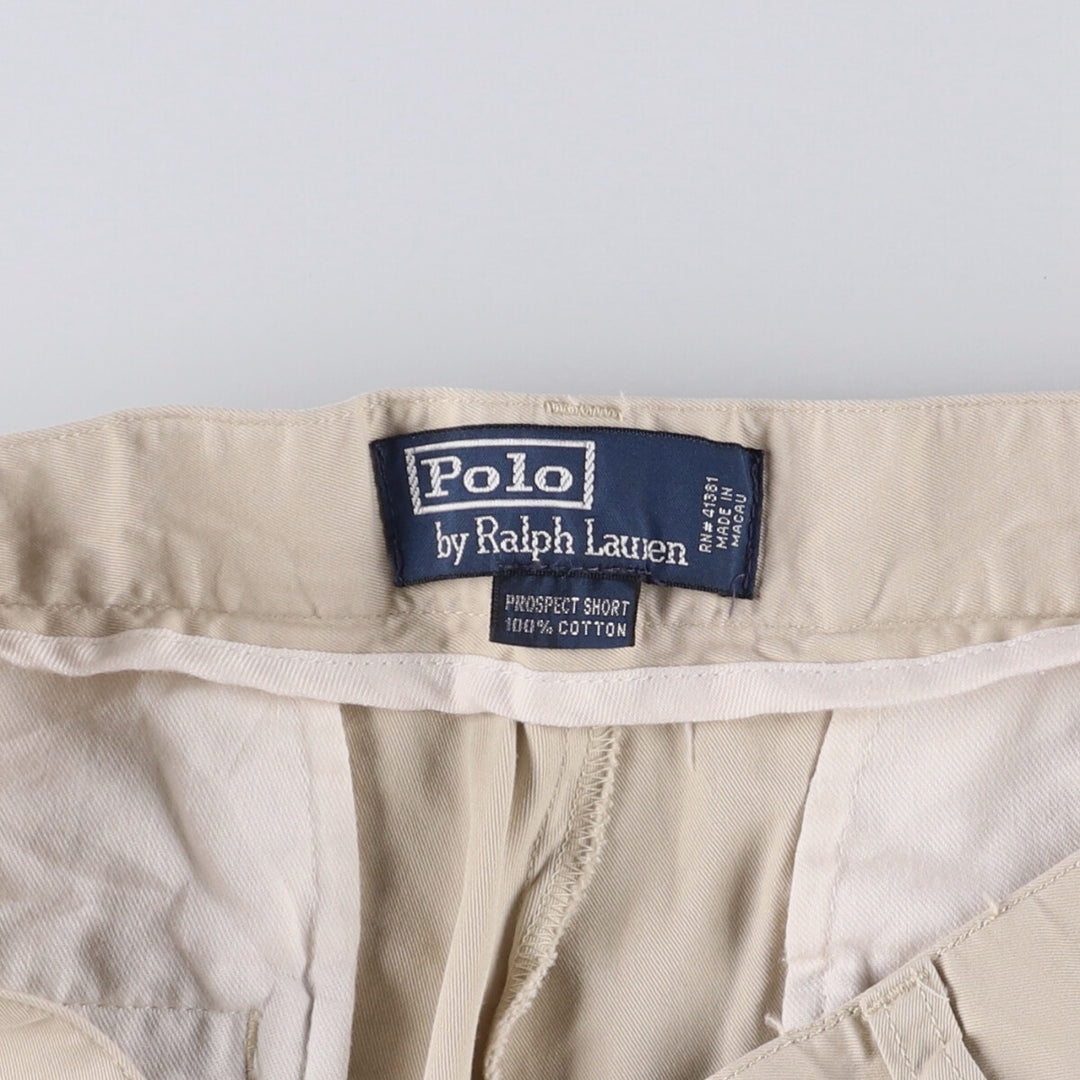 Ralph Lauren POLO by Ralph Lauren PROSPECT SHORT Chino shorts Short pants Men's W32 equivalent cotton Beige type Vintage Second Hand